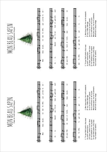 Mon beau sapin Partition gratuite